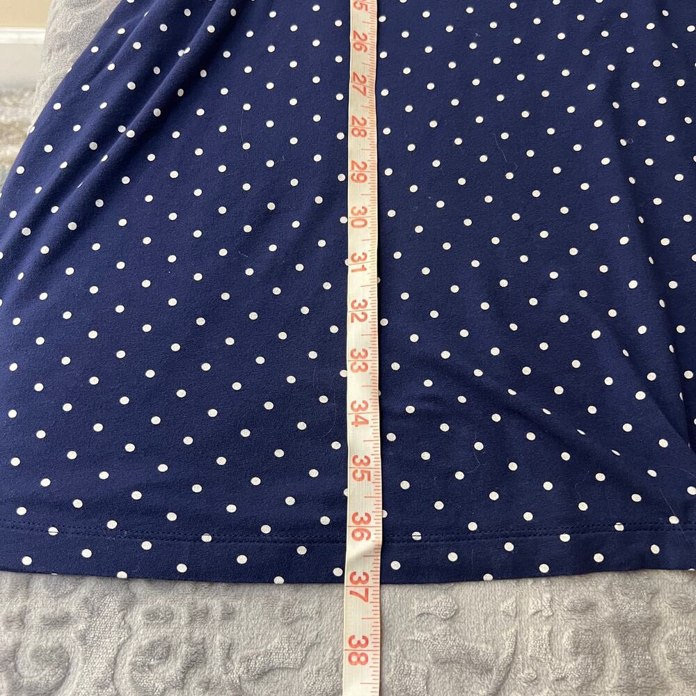 Old Navy Blue White Polka Dot Sleeveless Dress Large - Picture 8 of 8